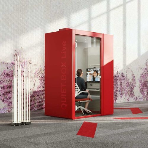 Bureau POD avec éclairage intégré - QUIET.BOX LIVE - König Neurath - acoustique / modulable / avec éclairage LED intégré