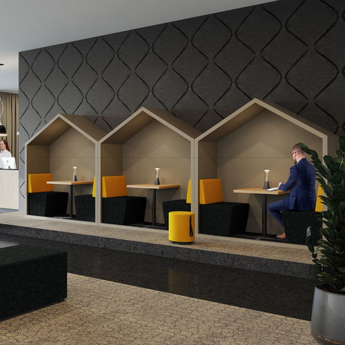 Système de cloison fixe - MEET.IN - König Neurath - professionnel / pour salle de réunion / de bureau