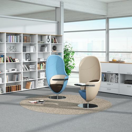 Fauteuil contemporain - NET.WORK.PLACE - König Neurath - en tissu / de concentration / escamotable