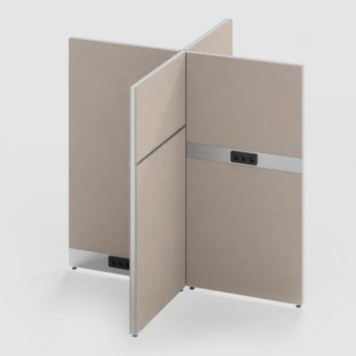Séparateur de bureau au sol - INSIDE.50 - König Neurath - auto-portant / en tissu / en bois