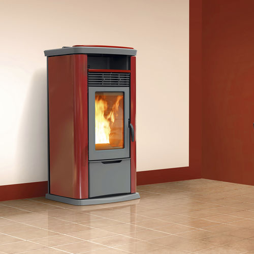 Poêle à granulés - 7000 TCOM EASY, METALCOLOR E INOX - THERMOROSSI - 0 - 5 kW / 5 kW - 10 kW / 10 kW - 20 kW
