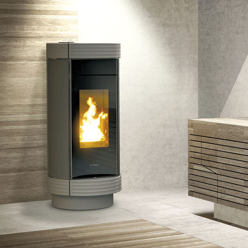 Poêle chaudière à granulés - IONICA IDRA METALCOLOR - THERMOROSSI - 5 kW - 10 kW / 20 kW - 50 kW / multicombustible