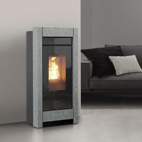 Poêle à granulés - Essenza Stone - THERMOROSSI - 0 - 5 kW / 5 kW - 10 kW / 10 kW - 20 kW