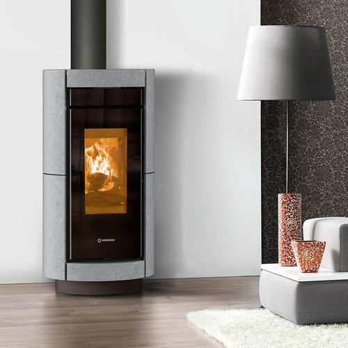 Poêle à bois - Dorica Stone - THERMOROSSI - 5 kW - 10 kW / 10 kW - 20 kW / au sol