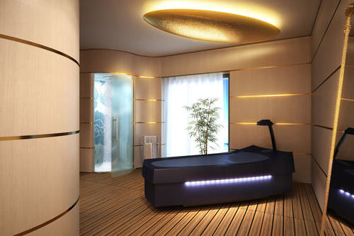 Table de massage fixe - YACHT - Hofer Group GmbH - humide / professionnelle