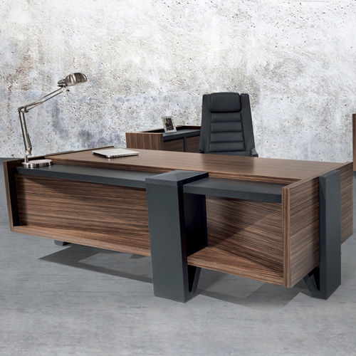 Bureau de direction - ROSSI  - SOLENNE OFFICE FURNITURE - contemporain / en bois / piétement en panneaux