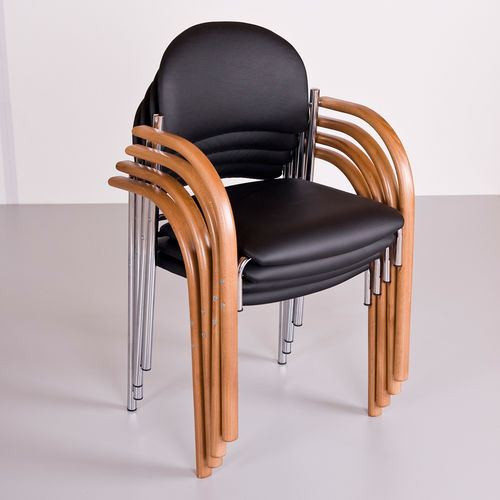 Chaise de conférence contemporaine - BIBIANA - KODRETA furniture, s.r.o. - d'intérieur / en cuir / en bois massif