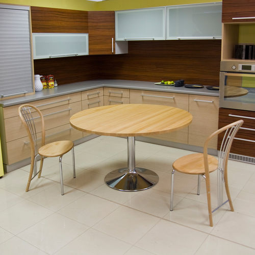 Table à manger contemporaine - MARINO - KODRETA furniture, s.r.o. - en bois / avec piètement en métal / ronde