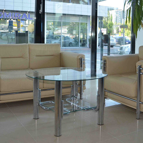 Table basse contemporaine - TOBI - KODRETA furniture, s.r.o. - en verre / avec piètement en métal / rectangulaire