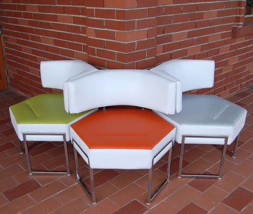 Chauffeuse contemporaine - IOON  - KODRETA furniture, s.r.o. - en tissu / en cuir / en métal