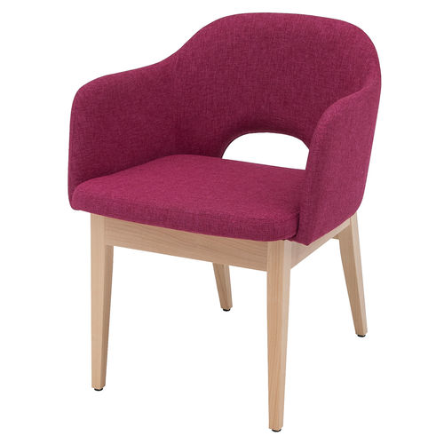 Chaise de restaurant contemporaine - BELLA - KODRETA furniture, s.r.o. - d'intérieur / en bois / en tissu