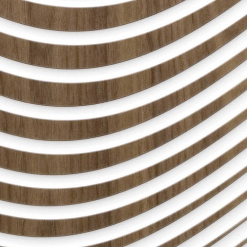 Panneau décoratif mural - ZEN WAVE HYBRID WALNUT - MAROTTE - pour meuble / pour plafond / pour porte