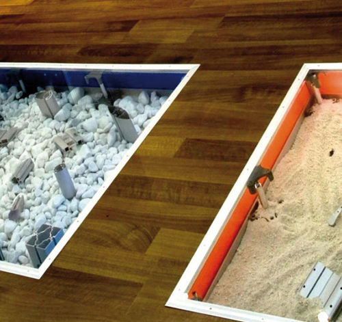 Plancher technique en bois - EXPOFLOOR - SODEM SYSTEM - en verre / rétroéclairé / d'intérieur