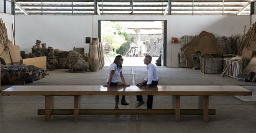Table de conférence contemporaine - JÉRÔME-ABEL SEGUIN - en bois / rectangulaire / professionnelle