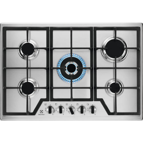 Table de cuisson à gaz - KGS7536X - Electrolux Home - 5 foyers / encastrable / avec manettes