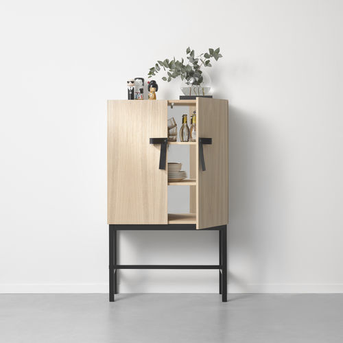Buffet sur pieds hauts - THE BOW - A 2 designers - contemporain / en chêne