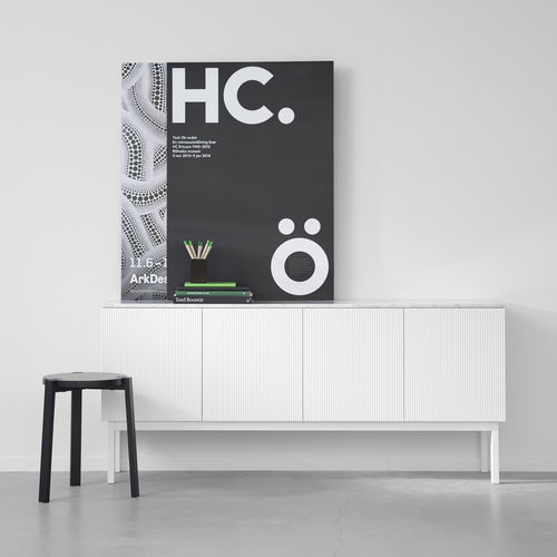 Buffet contemporain - BEAM - A 2 designers - en chêne / en MDF / en bois peint