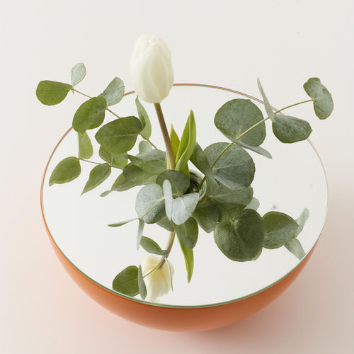Vase contemporain - POEM - A 2 designers - en verre / en bois massif