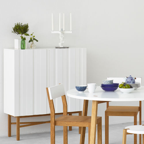 Buffet haut - CABINET - A 2 designers - contemporain / en chêne / en MDF
