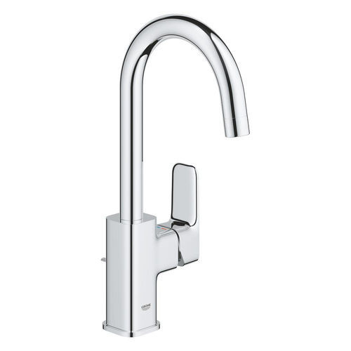 Mitigeur de vasque - 1018710000 - GROHE - monté sur plage / en laiton chromé / 1 trou