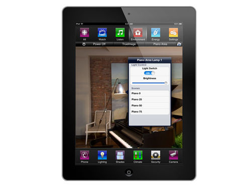 Logiciel de gestion d'éclairage - TRUEIMAGE™ for iPad - Savant Systems - pour installation domotique