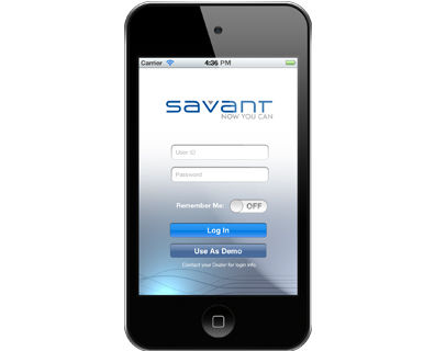 Application mobile de gestion d'éclairage - SAVANTLIGHTING APP - Savant Systems - pour installation domotique