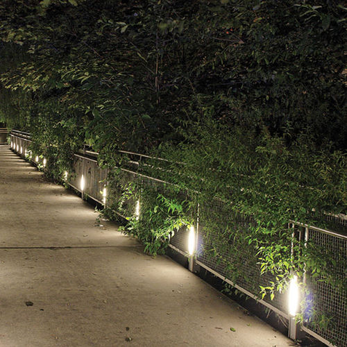 Borne d'éclairage de jardin - VOOR 50 - LUMITEK - contemporaine / en aluminium / en aluminium extrudé