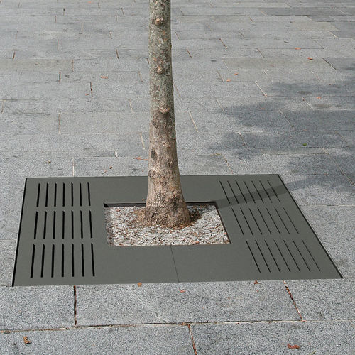 Grille d'arbre carrée - AZIMUT - ACCENTURBA - en acier galvanisé / en acier thermolaqué