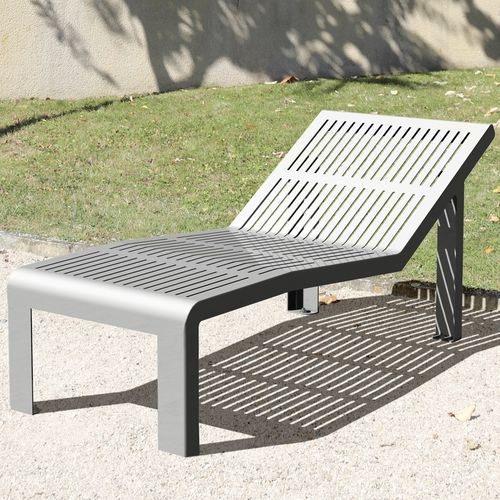 Bain de soleil contemporain - ALTITUDE - ACCENTURBA - en acier thermolaqué / en acier thermolaqué / pour espace public
