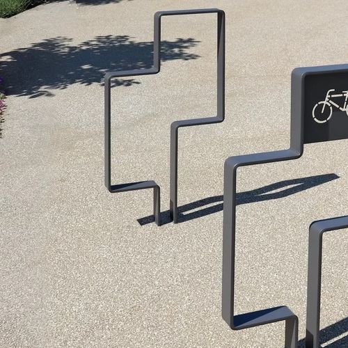 Appui-vélo au sol - AZIMUT : AV009 - ACCENTURBA - pour espace public / en acier thermolaqué / professionnel