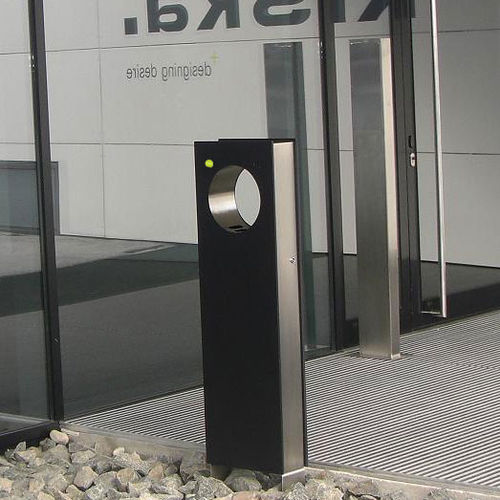 Poubelle publique - R&S COLLECT - Cibins e.U. - en acier / en inox / avec couvercle