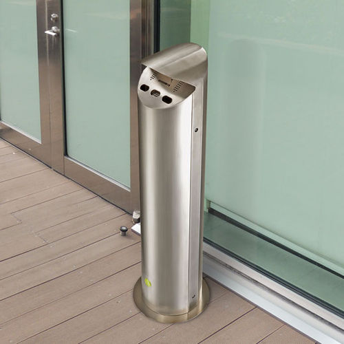 Buckingha Cendrier D'extérieur à Porte En Acier Inoxydable à Fixation