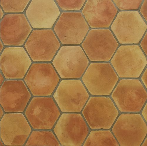Carrelage en terracotta - HEXAGONAL - Ceramicas Antonio Aleman - mat / d'intérieur / de sol