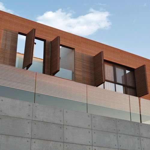 Système de façade en ciment - FACADE PANEL WITH ANKERDOTS - IVANKA