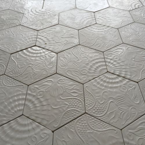 Carrelage en ciment - GAUDI - IVANKA - à relief / d'intérieur / d'extérieur