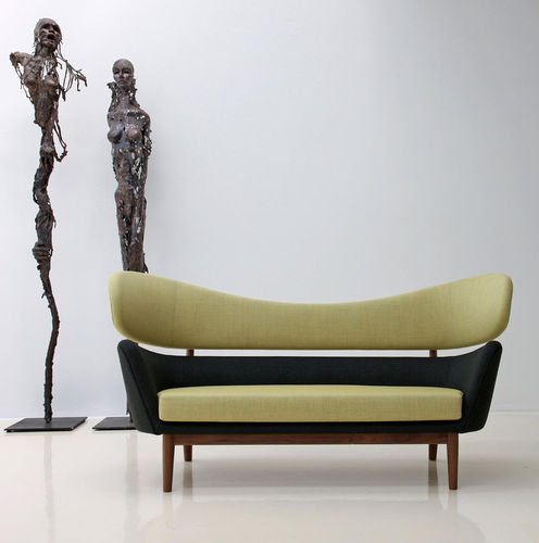 Canapé design scandinave - BAKER - House of Finn Juhl – Onecollection - en laine / multicolore / en teck