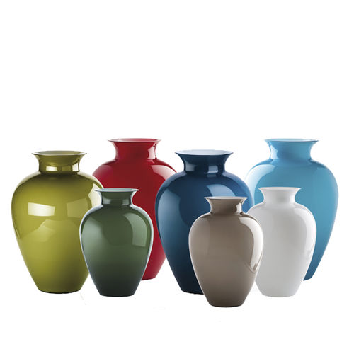 Vase contemporain - LABUAN - Venini - en verre soufflé / rouge