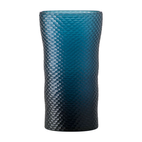Vase contemporain - BATTUTO A NIDO D’APE - Venini - en verre / en verre soufflé / bleu
