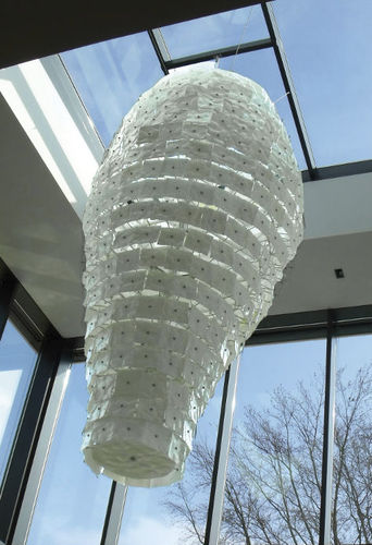 Suspension - GRANDUCA - Venini - en métal / en verre / en verre opalescent