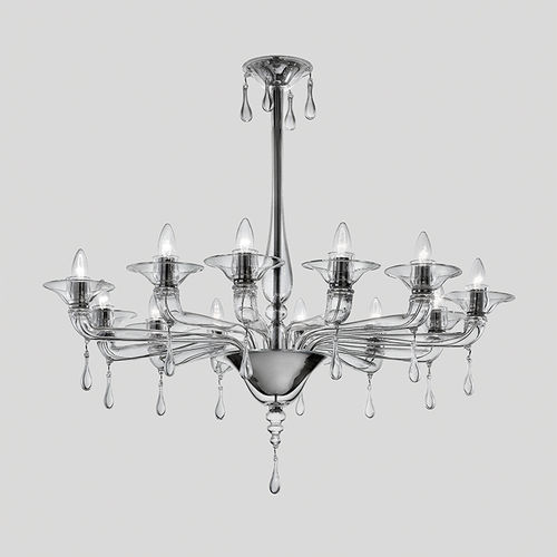 Lustre contemporain - SCARLATTI - Venini - en cristal / en métal / à incandescence