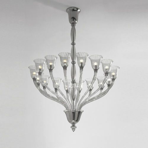 Lustre contemporain - MONTEVERDI - Venini - en verre soufflé / en métal / à incandescence