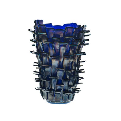 Vase contemporain - RITAGLI - Venini - en verre / bleu