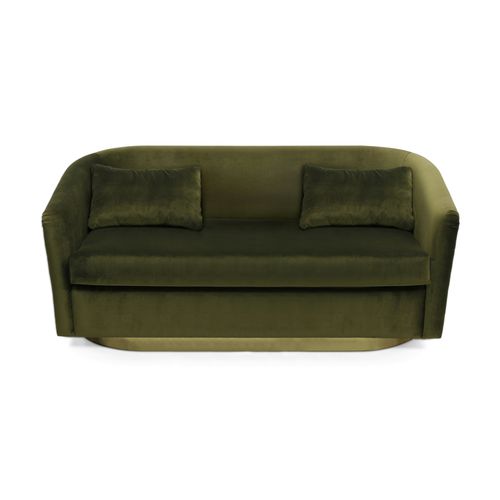 Canapé contemporain - EARTH - BRABBU DESIGN FORCES - en velours / avec accoudoirs / sur mesure
