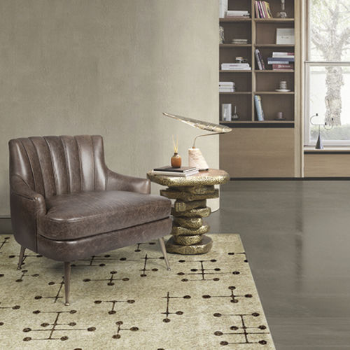Table d'appoint contemporaine - LATZA - BRABBU DESIGN FORCES - en noyer / en placage de bois / en palissandre