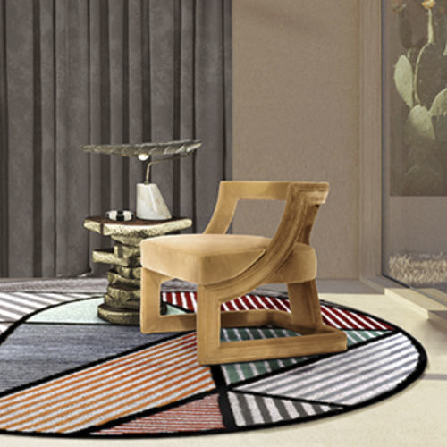Fauteuil contemporain - BATAK BOLD  - BRABBU DESIGN FORCES - en velours / jaune / couleur personnalisable