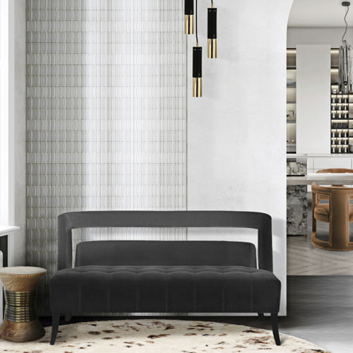 Canapé contemporain - NAJ - BRABBU DESIGN FORCES - en velours / en cuir / sur mesure