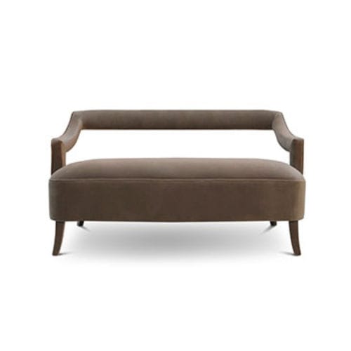 Canapé contemporain - OKA - BRABBU DESIGN FORCES - en velours / en cuir / avec accoudoirs