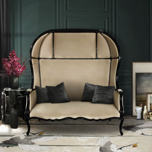 Canapé classique - NAMIB - BRABBU DESIGN FORCES - en satin / avec accoudoirs / sur mesure