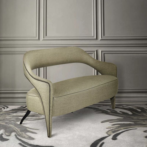 Canapé contemporain - TELLUS  - BRABBU DESIGN FORCES - en tissu / avec accoudoirs / sur mesure