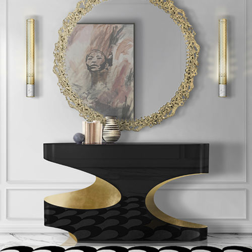 Applique murale contemporaine - CYBO - BRABBU DESIGN FORCES - d'intérieur / en laiton / en marbre